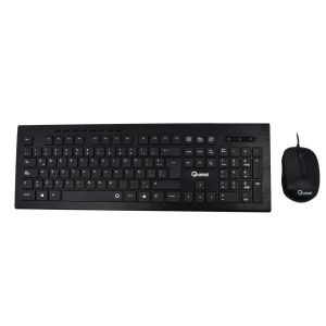 QC-4400U COMBO ALAMBRICO TECLADO - MOUSE QUASAD 1.5MTS NEGRO