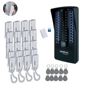 A-KIT COLL24i CENTRAL DE PORTERÍA COLLECTIVE 24i / 1 PLACA / 24 CITÓFONOS/ 10 TAGS D/F /TARJETA MASTER