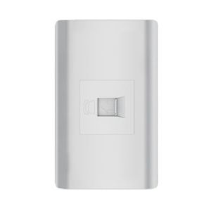 EL080073 TAPA CON JACK TELEFONICO PLATEADO AQUA