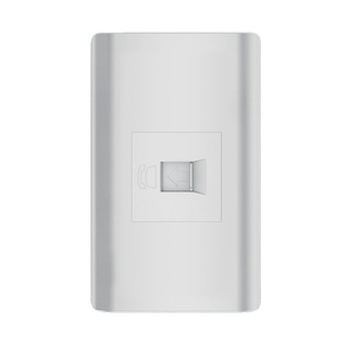 TAPA CON JACK TELEFONICO PLATEADO AQUA