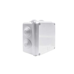 EL080217 CAJA PLASTICA CUADRADA CON CONOS 100X100X70 IP65