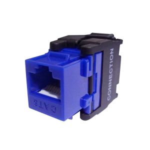CKJ-5102 CONECTOR KEYSTONE JACK CAT 5E T568A/B, AZUL